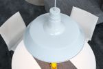 Lampa Luca industrialna biała wisząca  - Invicta Interior 4